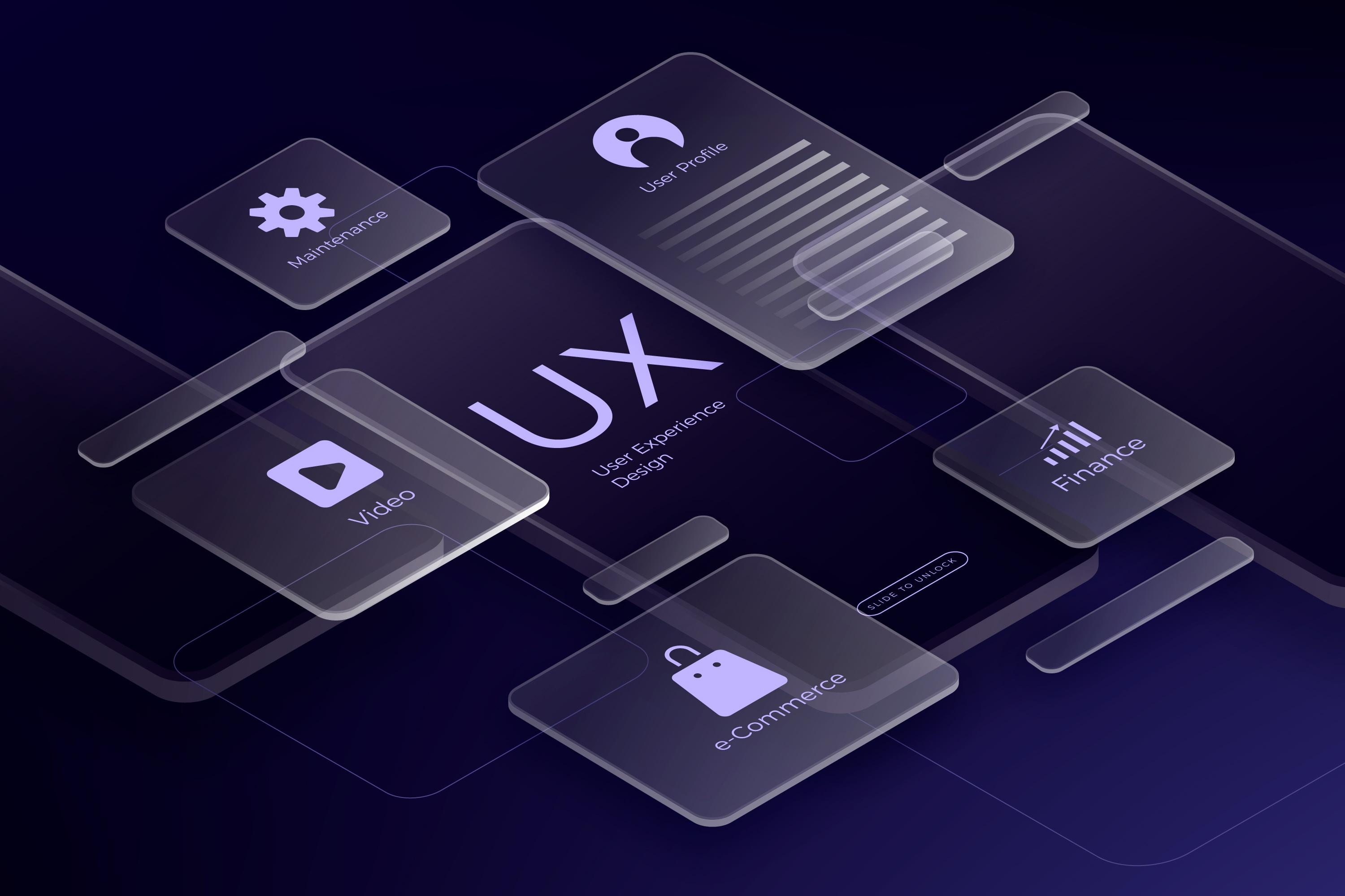 Иллюстрация курса UI/UX